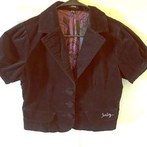 Hurley Velvet Blazer Medium